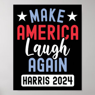 Gör Amerika till president 2024 Kamala Har igen Poster