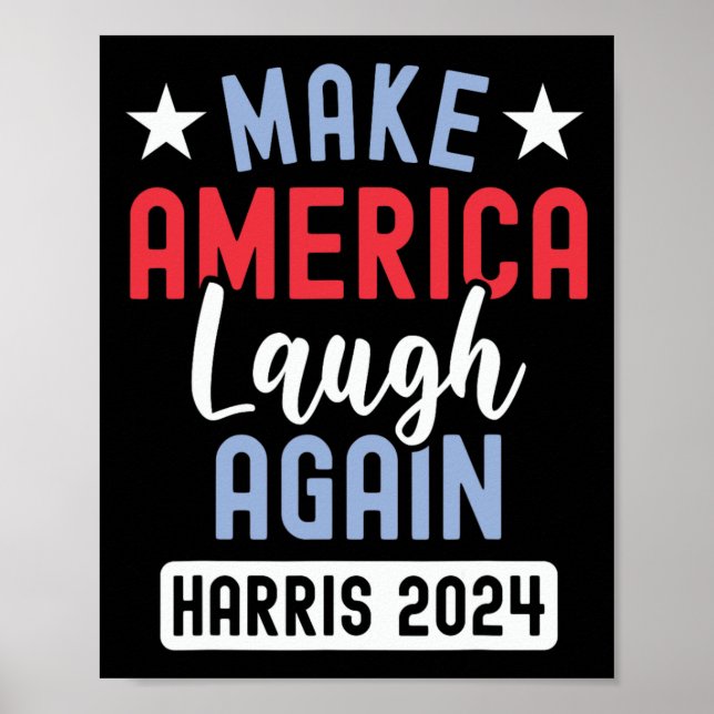 Gör Amerika till president 2024 Kamala Har igen Poster (Framsidan)