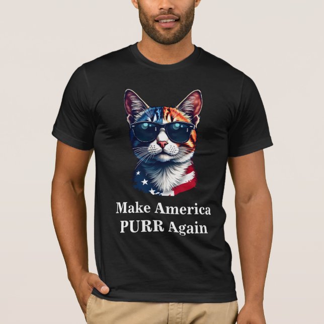 Gör Amerika till president Trump Patriotic T Shirt (Framsida)