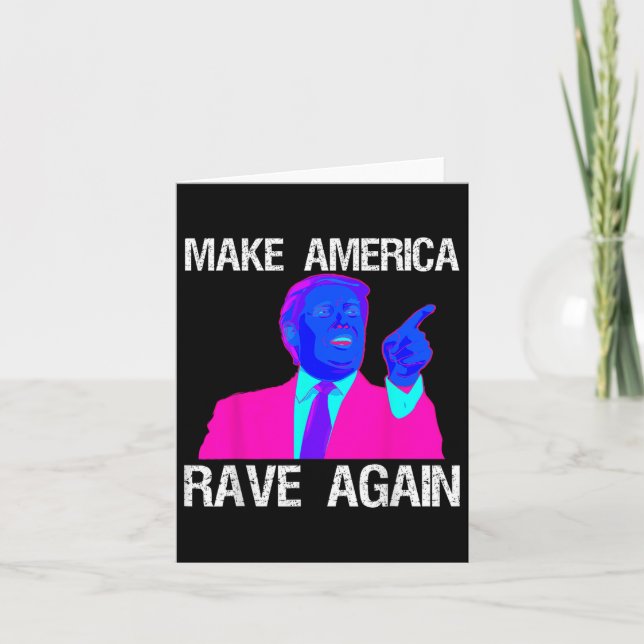 Gör Amerika till råga igen _ Lusnig Edm Trump Kort (Framsida)