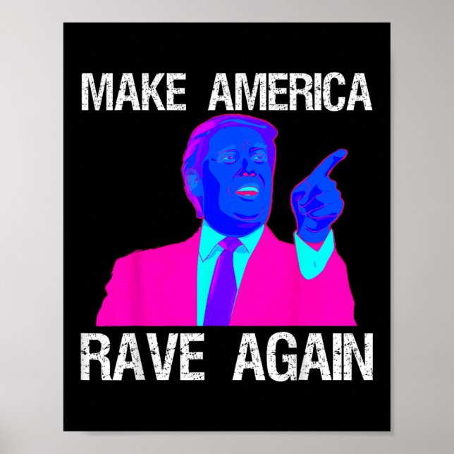 Gör Amerika till råga igen _ Lusnig Edm Trump Poster (Framsidan)