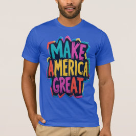Gör Amerika till Underbar T-Shirt Patriotic USA