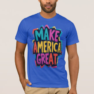 Gör Amerika till Underbar T-Shirt Patriotic USA