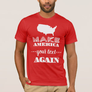 Gör Amerika underbar igen beställnings- textparo T Shirt