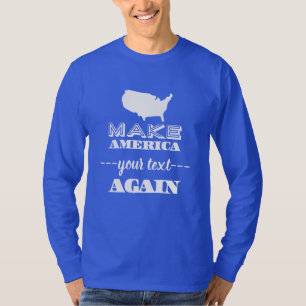 Gör Amerika underbar igen beställnings- textparo T Shirt