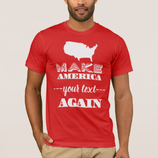 Gör Amerika underbar igen beställnings- textparodi T Shirt