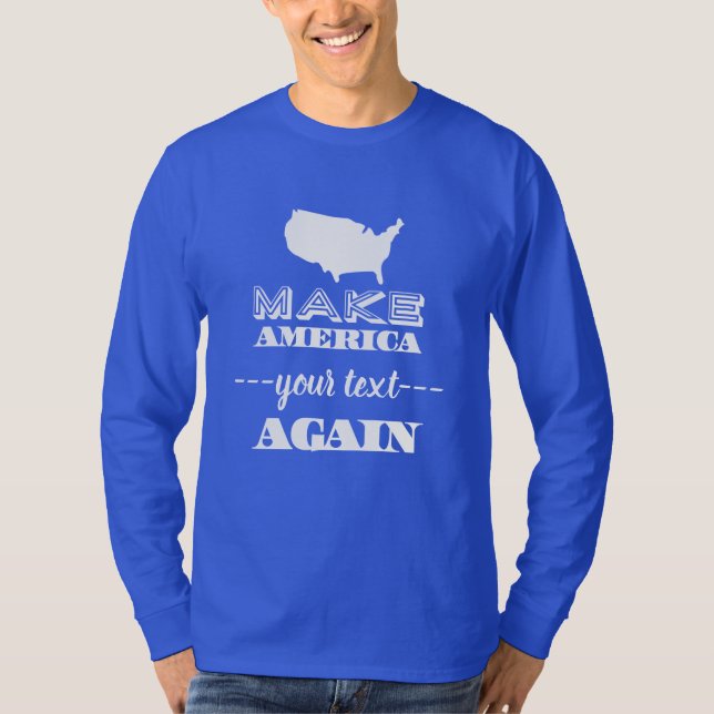 Gör Amerika underbar igen beställnings- textparodi T Shirt (Framsida)