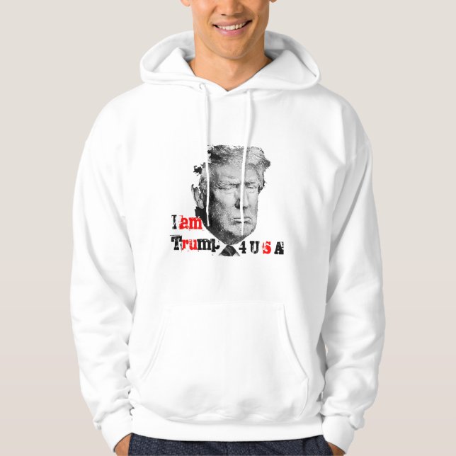 Gör Amerika underbar igen Sweatshirt Med Luva (Framsida)