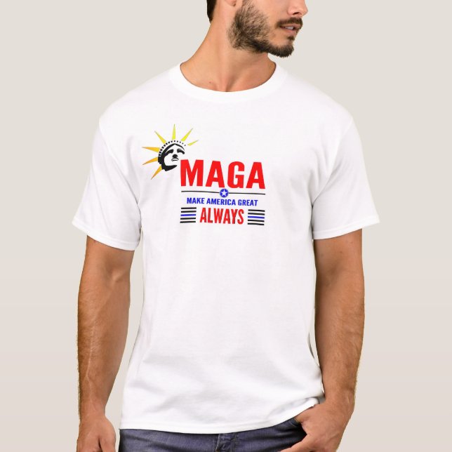Gör Amerika Underbart ALLWAYS T-Shirt -Stars & Ran (Framsida)