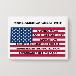 GÖR AMERIKA UNDERBART - EN LEVANDE LÖNER, ETC. PÅ  KNAPP