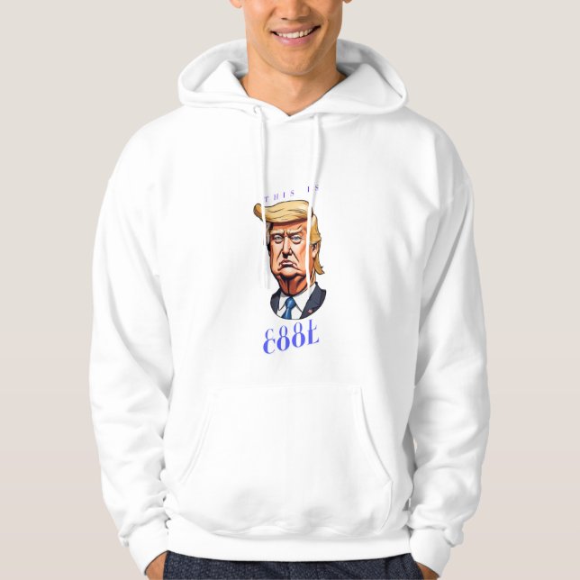 "Gör Amerika Underbart igen - igen!" "Trump 2024: Hoodie (Framsida)