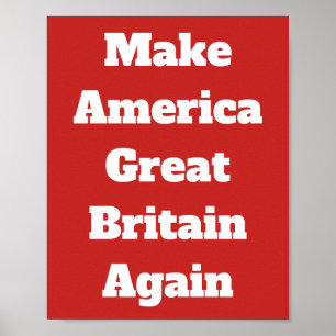 Gör Amerika Underbart Storbritannien till Poster i