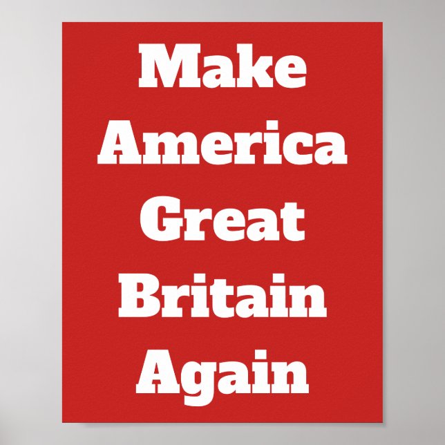 Gör Amerika Underbart Storbritannien till Poster i (Framsidan)