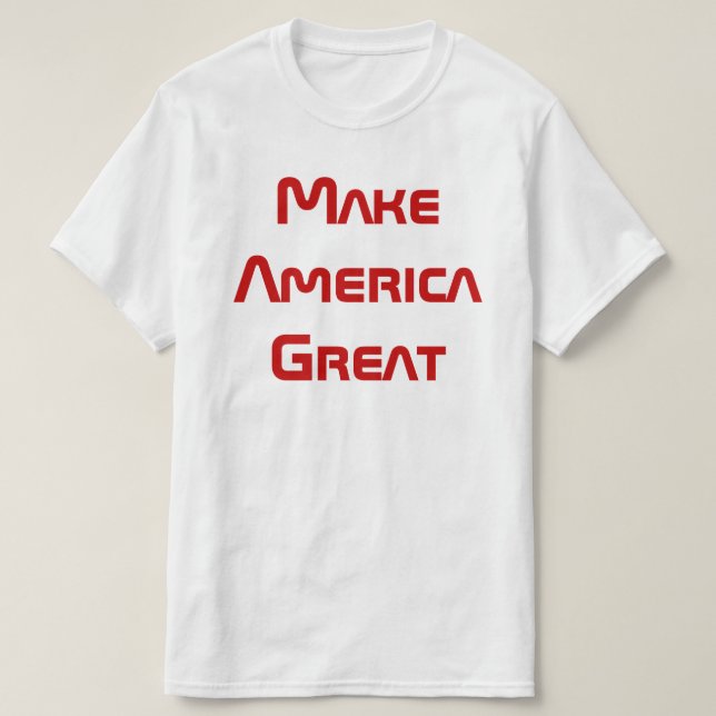 Gör Amerika Underbart T Shirt (Design framsida)