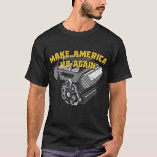 Gör Amerika V8 igen till Vintage Classic American T Shirt
