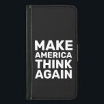Gör amerikansk Tänka igen Händer av rörlighetsreds Plånboksfodral För Samsung Galaxy S5<br><div class="desc">Av frustration, uthållighet och beslutsamhet står människor emot förtryck. Syftet med denna utformning är att öka rösterna från dem som kämpar för medborgerliga höger, jämlikhet och rättvisa. Jag är kvinnlig företagare. Jag förstår först och främst vikten av att förespråka för marginaliserade befolkningsgrupper. Jag är fast besluten att använda min plattform...</div>