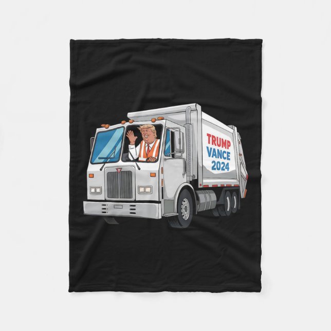 Gör amerikanska Garbyge Underbar igen Trump 2024 G Fleecefilt (Framsidan)