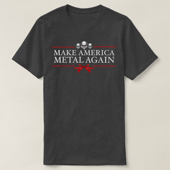 Gör amerikanska Metall än en gång till Sten Heavy  T Shirt (Design framsida)