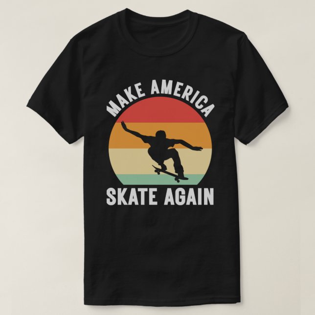 Gör amerikanska skridskor till klassiskt T-Shirt (Design framsida)