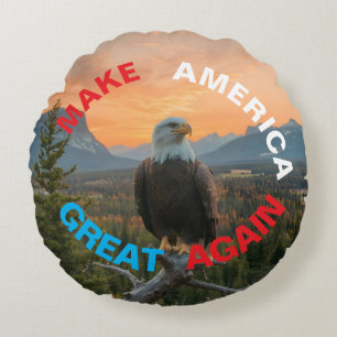 GÖR AMERIKANSKA UNDERBART IGEN EGLE SUNRISE RUND KUDDE