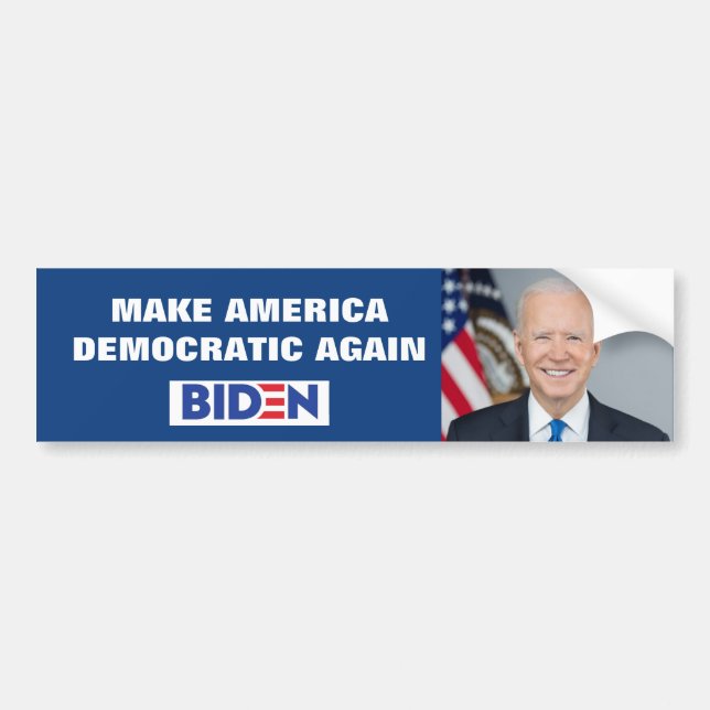 GÖR AMERIKAS DEMOKRATISKA ÅTERIGEN BILDEKAL (Framsidan)