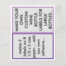 GÖR ANPASSNINGSBAR PAPPRA MÄRKNINGAR FÖR FLASKA I 