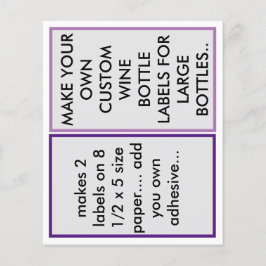 GÖR ANPASSNINGSBAR PAPPRA MÄRKNINGAR FÖR FLASKA I 