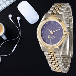 Gör Anpassningsbar till första bracelet med två to Armbandsur<br><div class="desc">Anpassningsbar, personlig, oisex elegant guld och silver, handklocka för armbandet metall. Skriv bara in initialer / monogram. Skapa en underbar anpassningsbar vaka över det speciella manar och dina kvinnor - mamma, pappa, brud, brudgumm, fru, make, syster, bror, farmor, farfar, flickvän, pojkvän. Gör en underbar anpassningsbar till mors dag, fars dag,...</div>