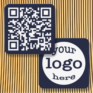 Gör Anpassningsbarnas webbplats QR-Logotypen för f Fyrkantigt Visitkort