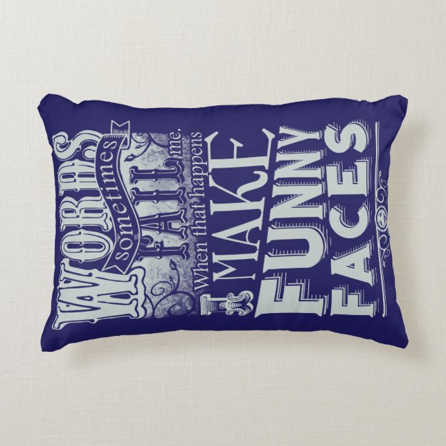 Gör Ansikte Prydnadskudde (Framsidan)