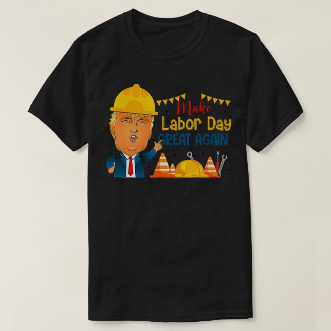 Gör arbetsdagen Underbar igen, lustigt, Lycklig La T Shirt (Design framsida)