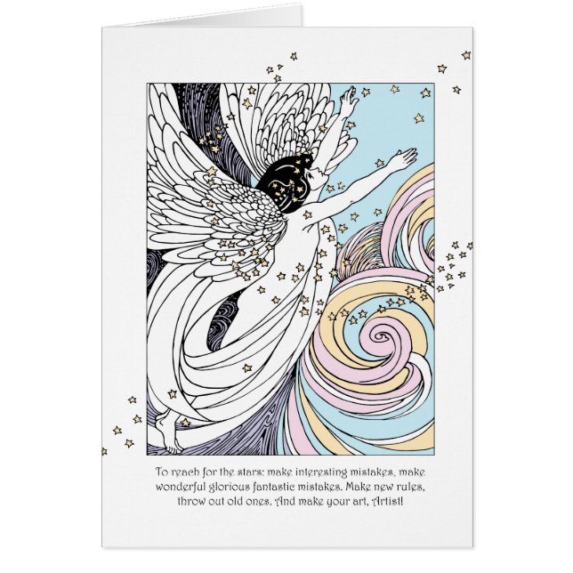 Gör Art Angel Hälsningskort (Framsidan)