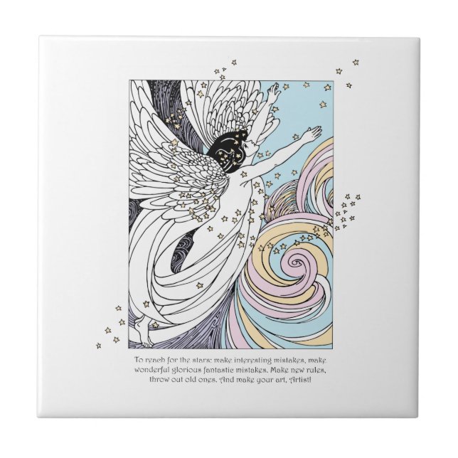 Gör Art Angel Kakelplatta (Framsidan)