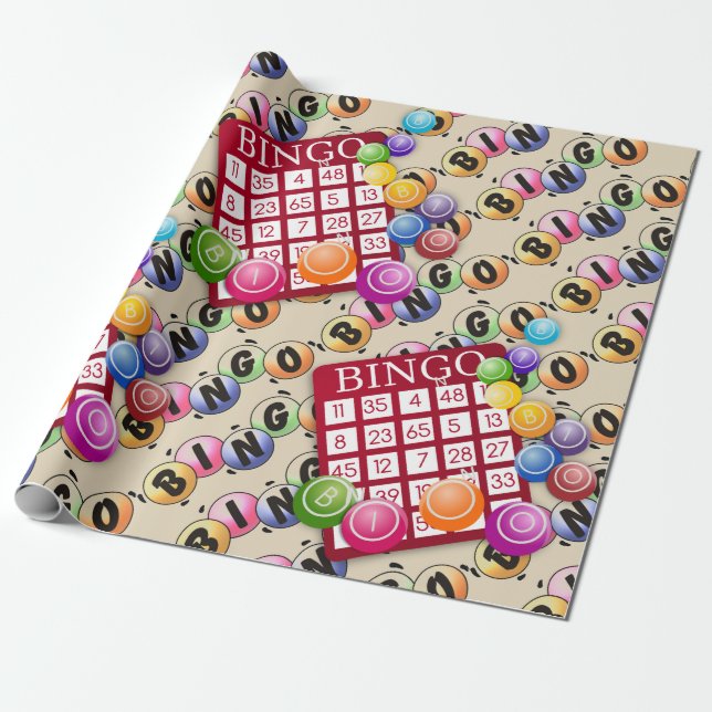 Gör att Bingo Wrapping-Papper kan spelas upp Presentpapper (Utrullad)