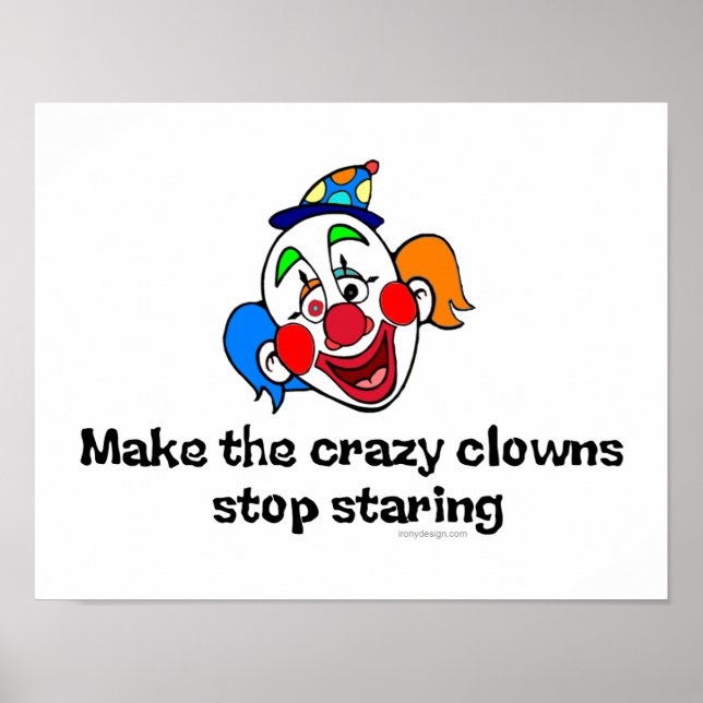Gör att de Crazy Clowns inte slutar att fungera Poster (Framsidan)