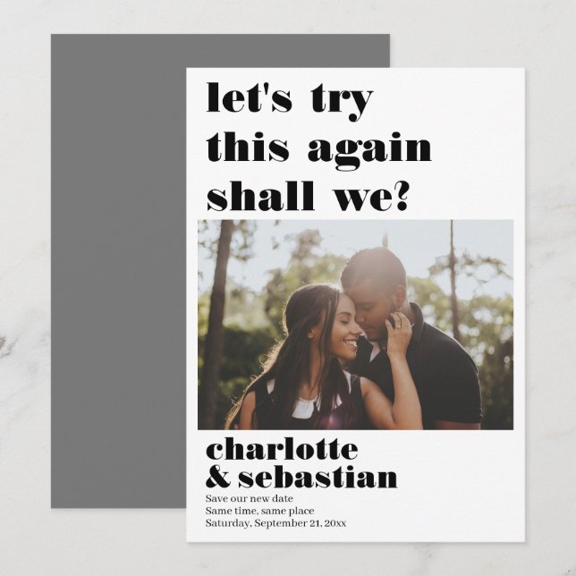 Gör att du kan försöka spara fotot på nytt datumet (Fram/baksida)