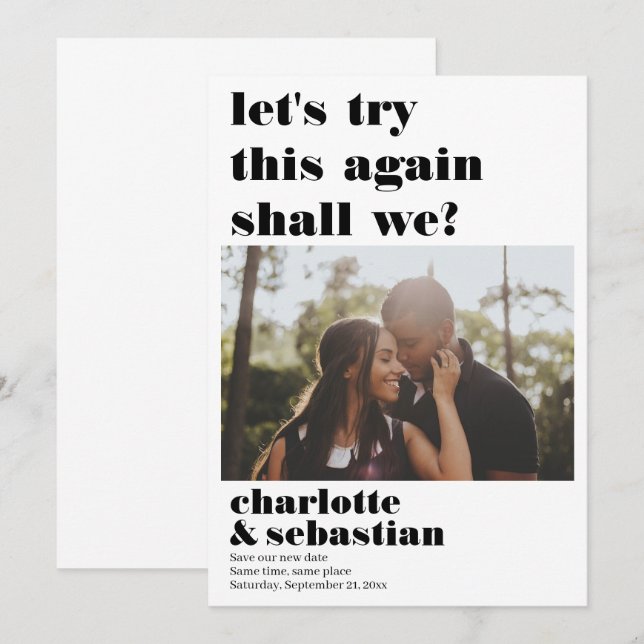 Gör att du kan försöka spara fotot på nytt datumet (Fram/baksida)