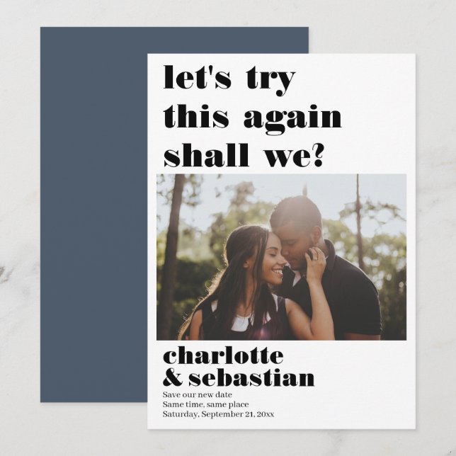 Gör att du kan försöka spara fotot på nytt datumet (Fram/baksida)