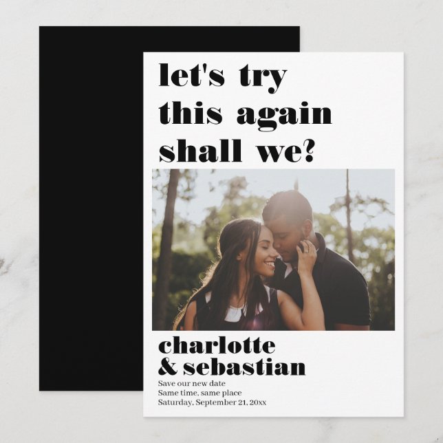 Gör att du kan försöka spara fotot på nytt datumet (Fram/baksida)