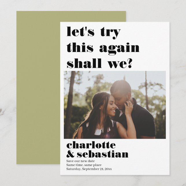 Gör att du kan försöka spara fotot på nytt datumet (Fram/baksida)