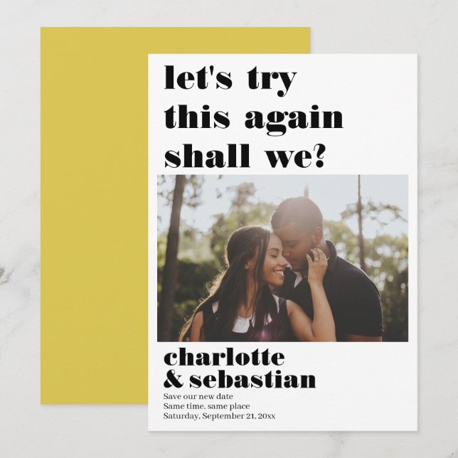 Gör att du kan försöka spara fotot på nytt datumet (Fram/baksida)