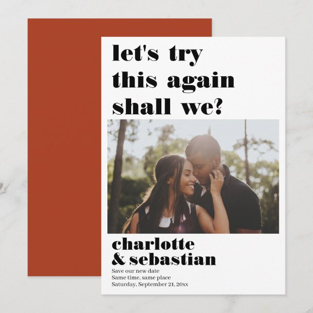 Gör att du kan försöka spara fotot på nytt datumet (Fram/baksida)