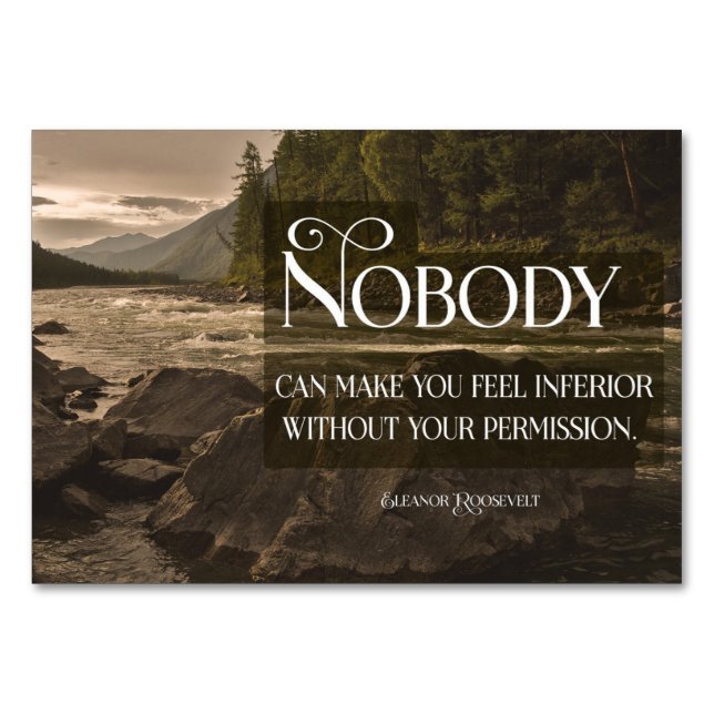 Gör att du känner dig sämre bordsnummer (Framsidan)