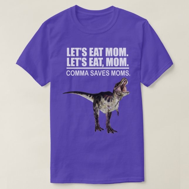 Gör att Eat Mamma-komman sparar Mamma-fina interpu T Shirt (Design framsida)