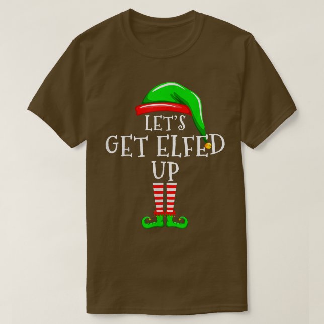 Gör att Elf-familjen kan matcha julgranen T Shirt (Design framsida)