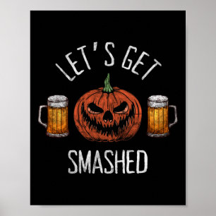 Gör att Halloween-pumpkin blir nedsänkt Poster