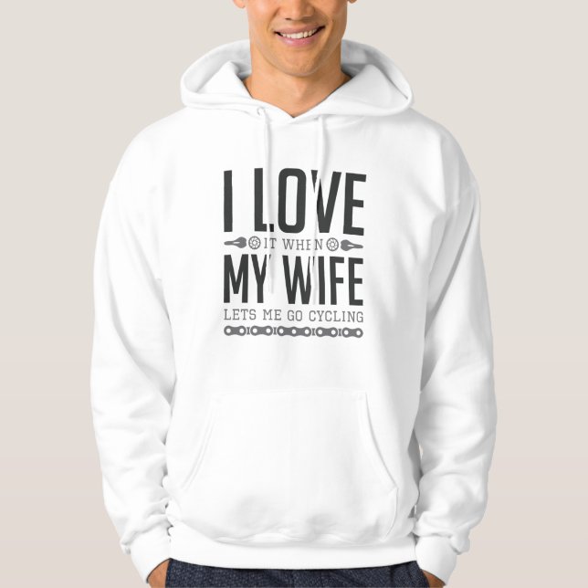 Gör att jag kan cykla hoodie (Framsida)