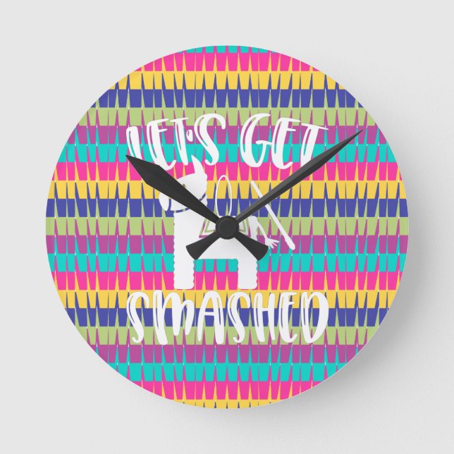 Gör att kanterna får nedsänkt fin Pinata Rund Klocka (Framsida)