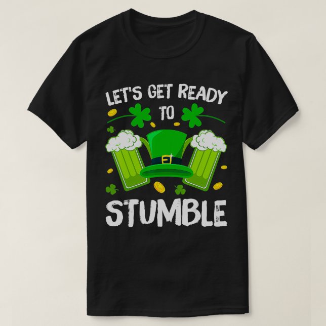 Gör att Redot blir ojämnt om du dricker St Patrick T Shirt (Design framsida)