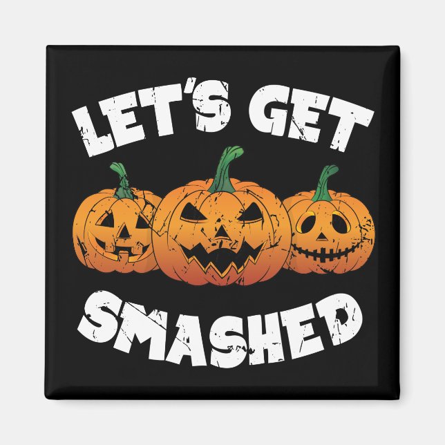Gör att utstrykade påsar Jack o lantern Halloween Magnet (Framsidan)